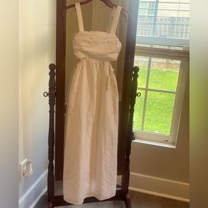 Brand new white linen dress